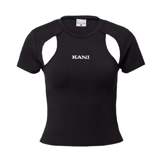 Karl Kani Γυναικεία κοντομάνικη μπλούζα Small Retro Shiny Jersey Cut Out Tee